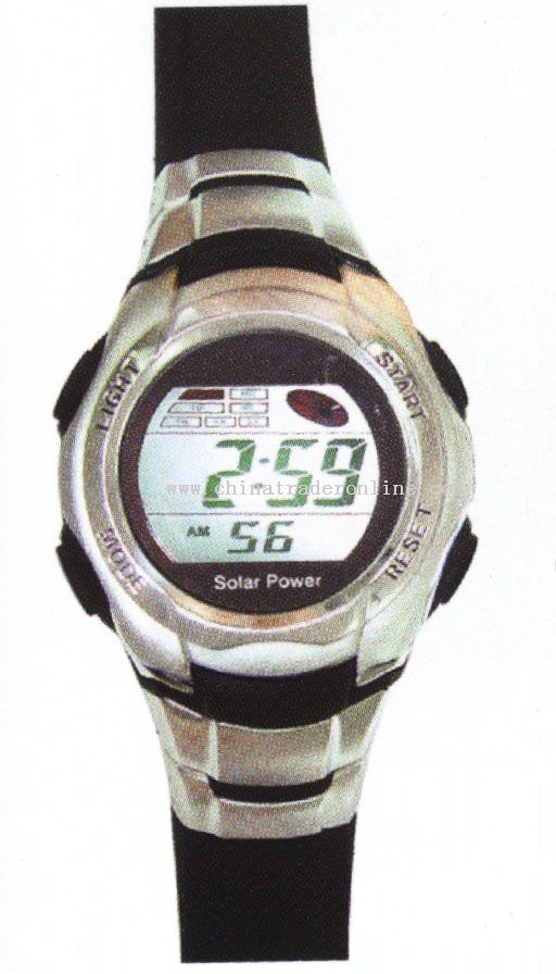 3ATM SOLAR POWER WATCH WITH 8 YEARS BATTERY from China